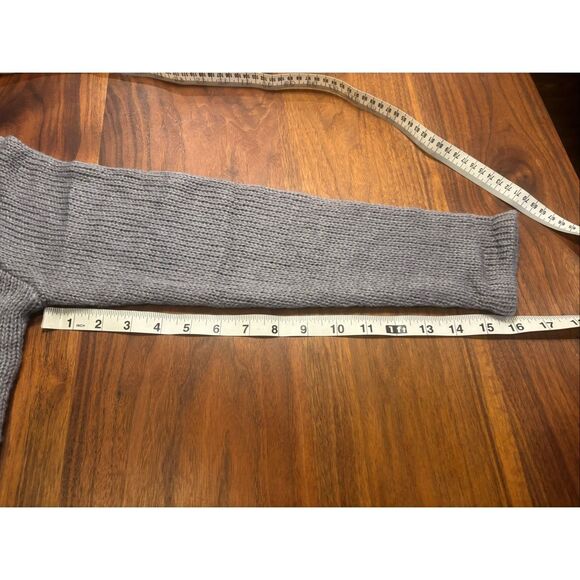 NIA Women’s Gray Knitted Wool Blend Button Down Cardigan Sweater Size S/M NWT - Picture 5 of 8